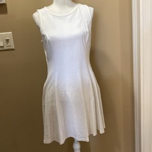 New York and Company, large petite white cotton dress